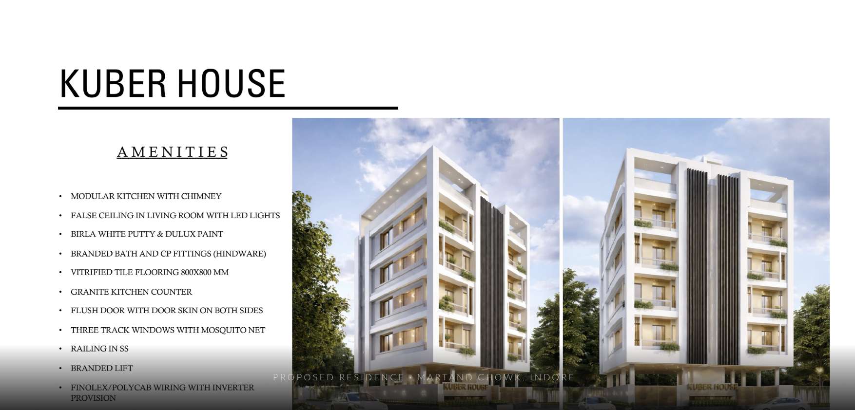 The Kuber House Brochure